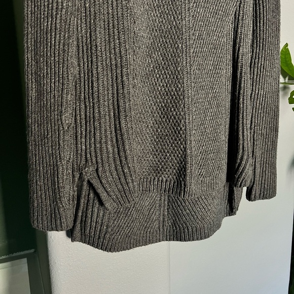 Madewell Gray Knit Ribbed Sweater - Picture 6 of 7